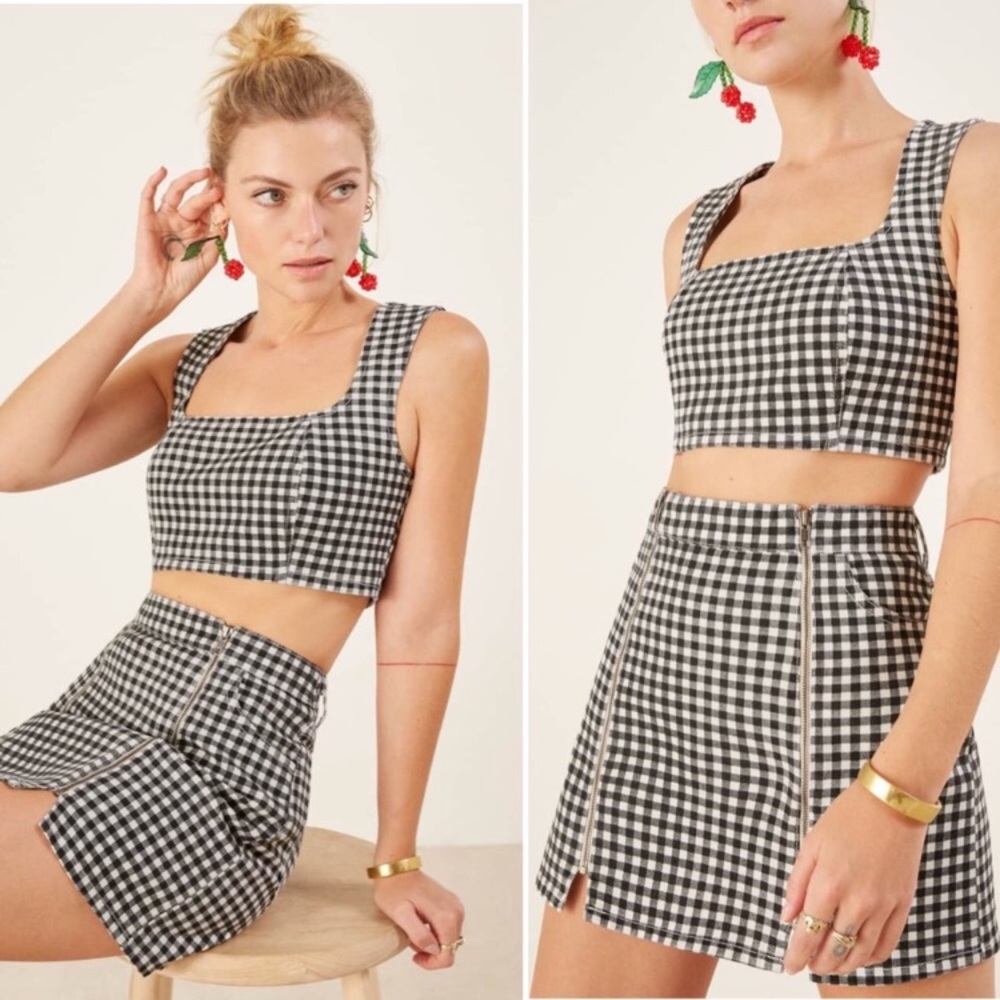 REFORMATION Zip Skirt (from Jeannie Two Piece) 10